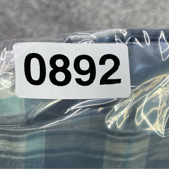 Nautica Shorts Men's 34 Blue Plaid Pockets Flat Front Casual Cotton Summer - Picture 13 of 13